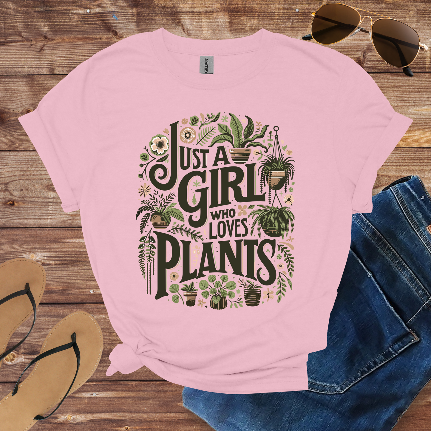 A Girl Who Loves Plant Shirt