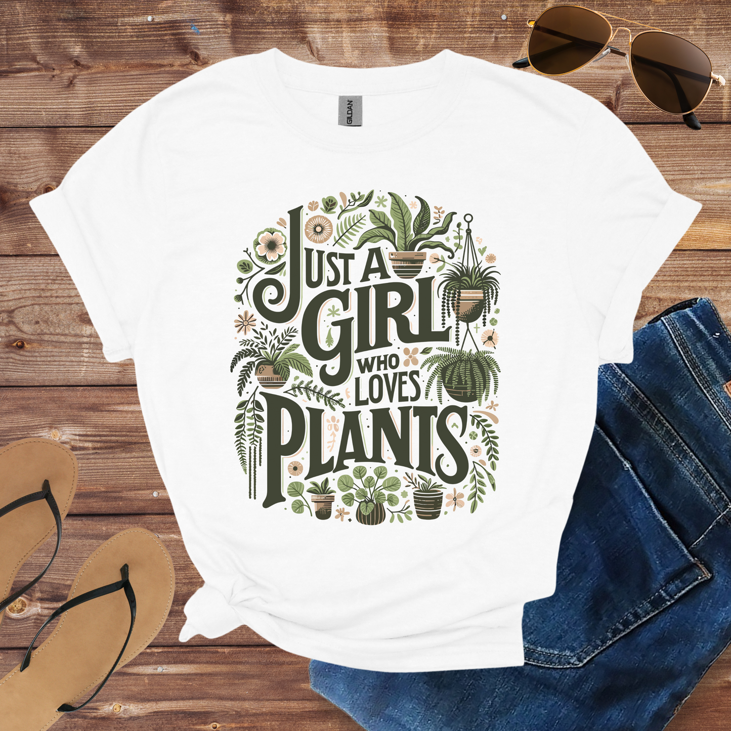 A Girl Who Loves Plant Shirt
