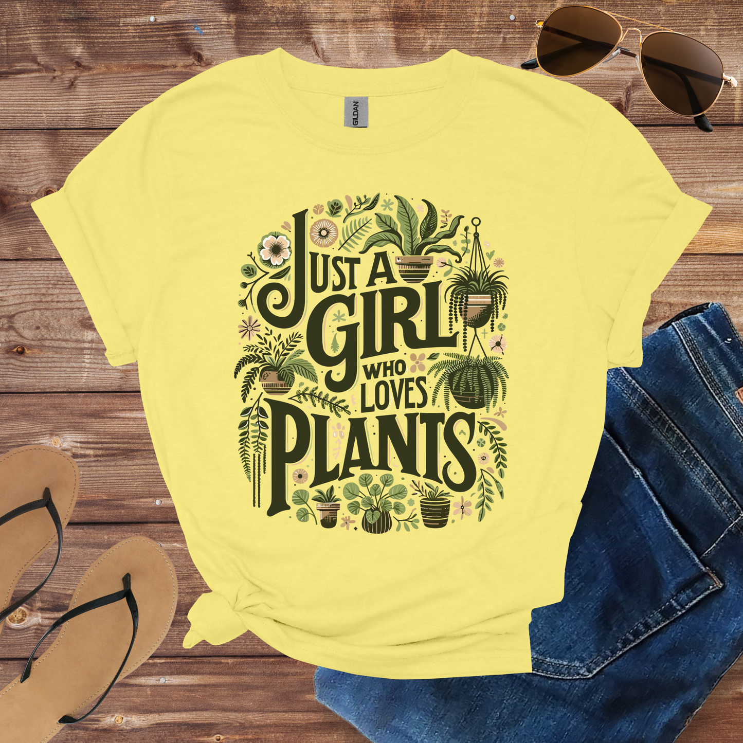 A Girl Who Loves Plant Shirt