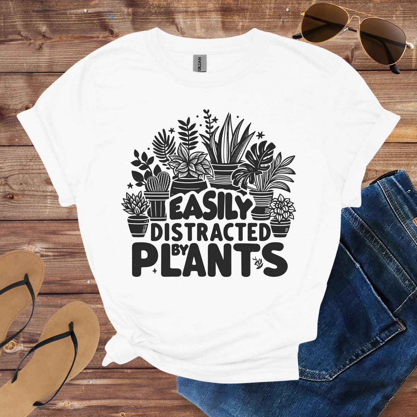 Easily Distracted By Plants Shirt