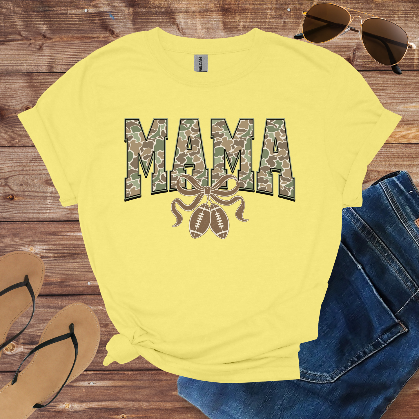 Camo Mama Football Shirt