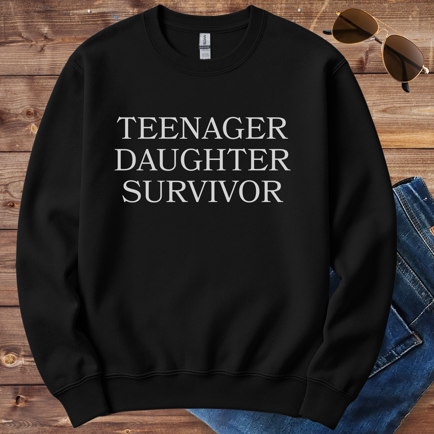 Teenage Daughter Survivor Crewneck