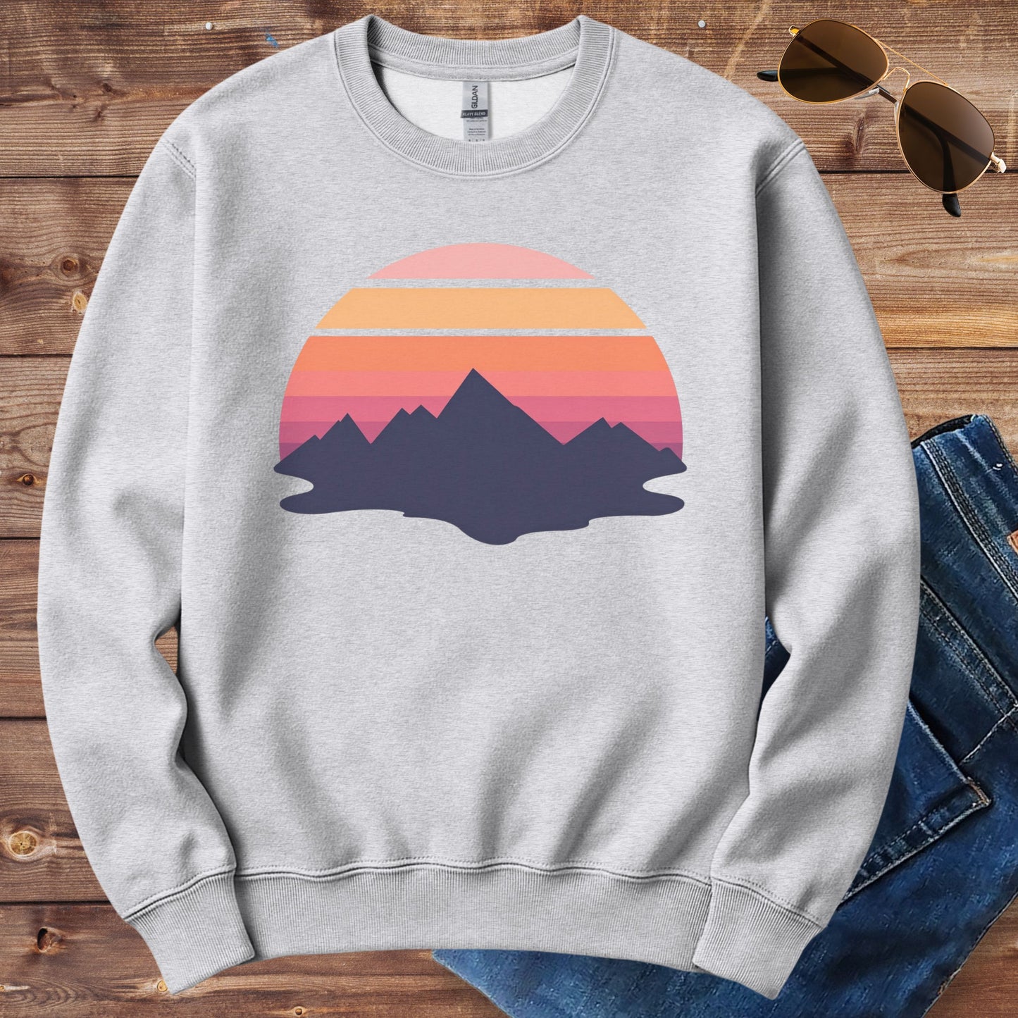 Mountain Sunset Crewneck