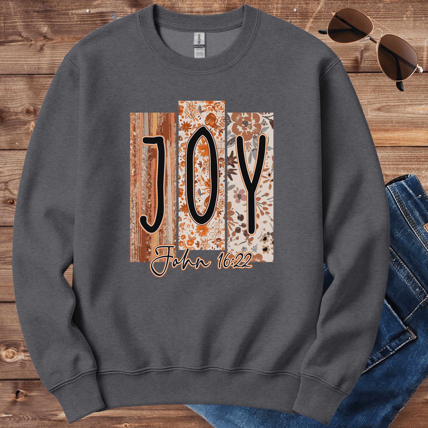 Joy John 16:22 Crewneck
