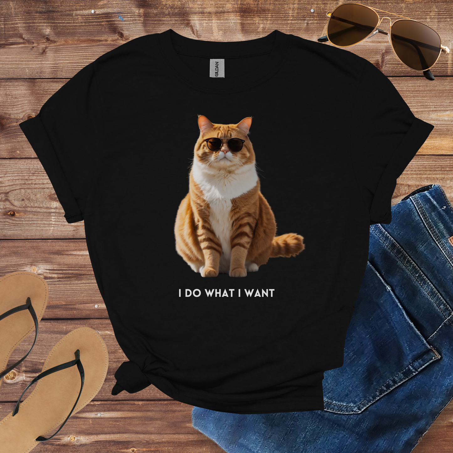 Sunglasses Cat Shirt