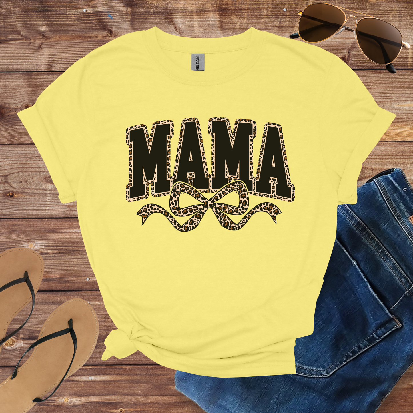 Leopard Print Mama Shirt
