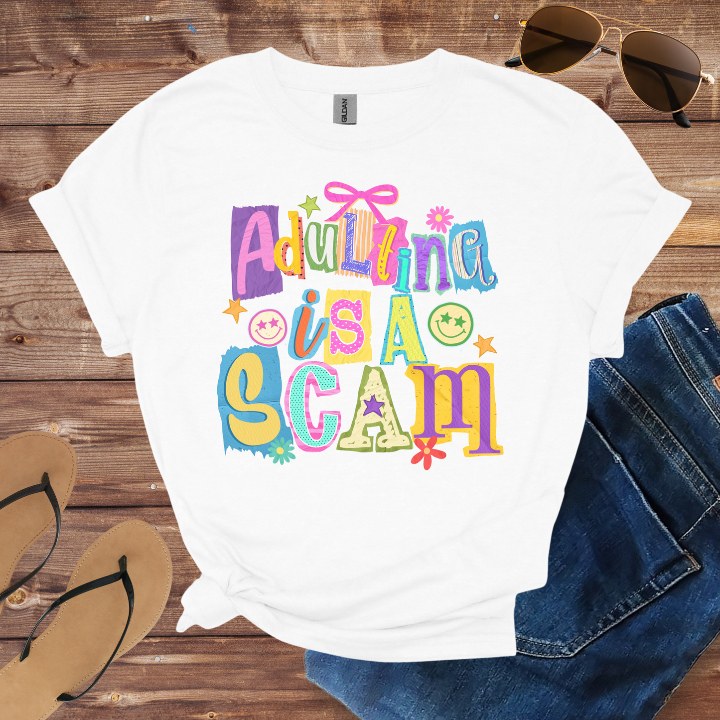 Adulting Is A Scam Shirt
