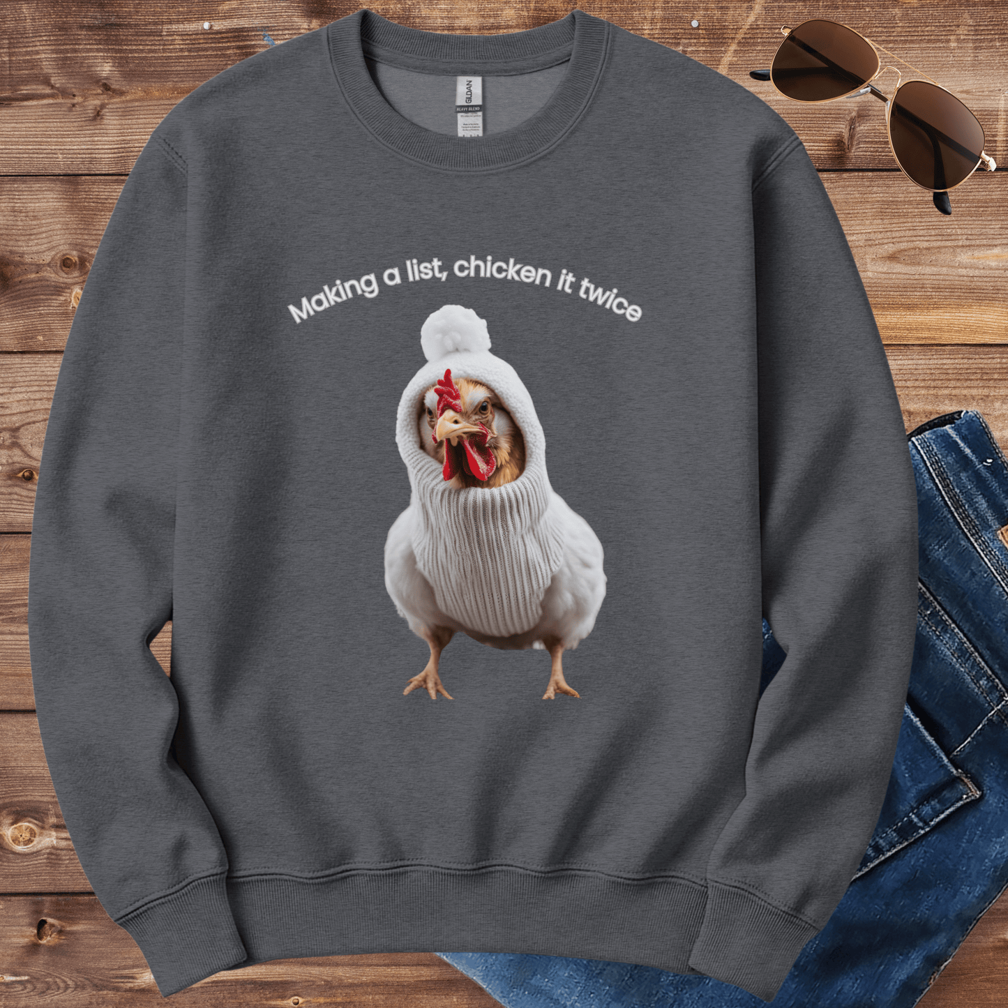 Chicken Holiday List Crewneck