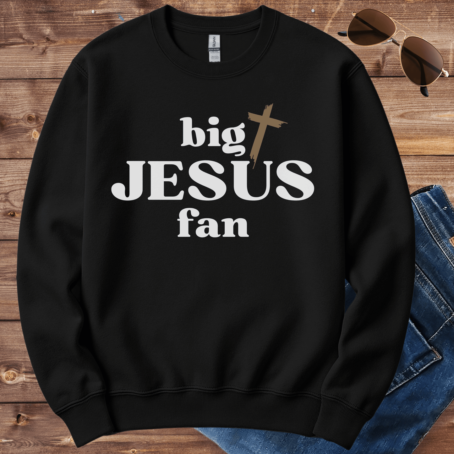 Big Jesus Fan Crewneck
