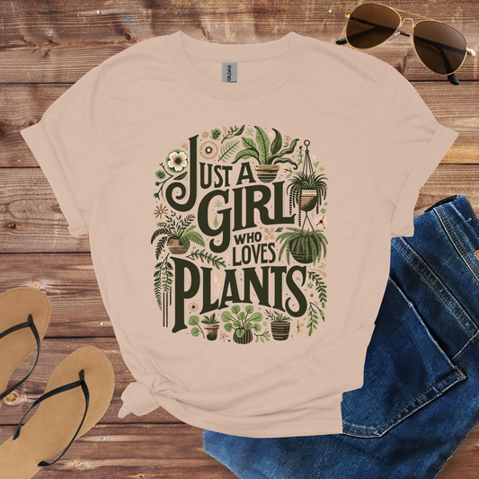 A Girl Who Loves Plant Shirt