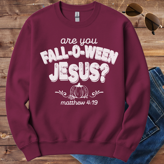 Are You Falloween Jesus Crewneck