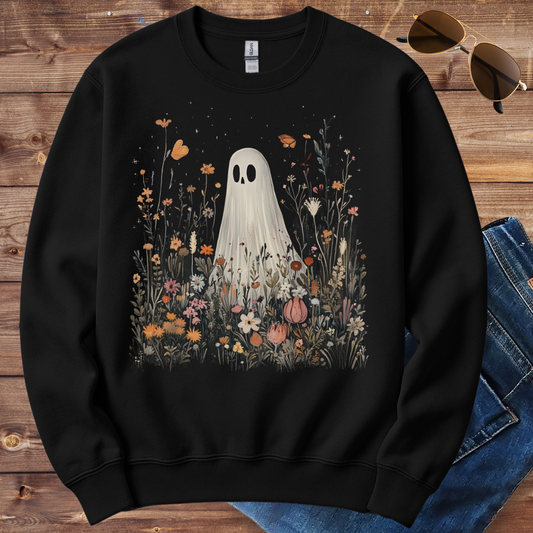 Ghost In Wildflower Field Crewneck