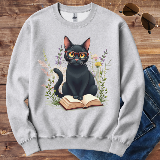Reading Cat Crewneck