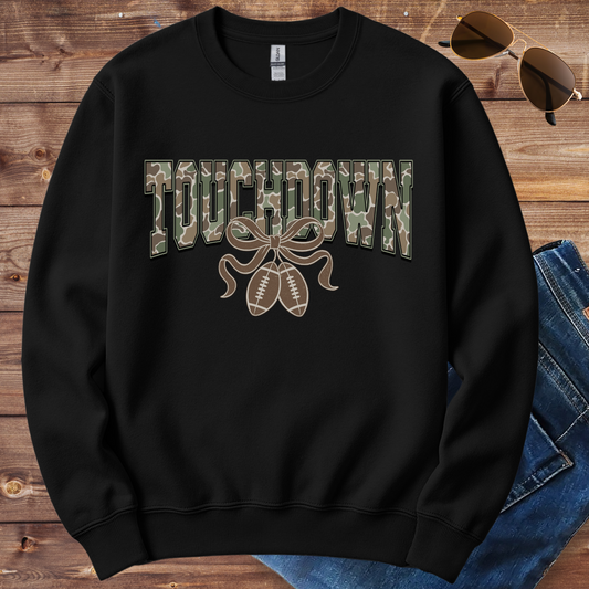 Camo Touchdown Football Crewneck