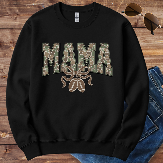 Camo Mama Football Crewneck