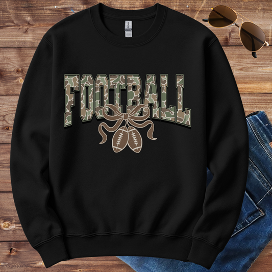 Camo Football Crewneck