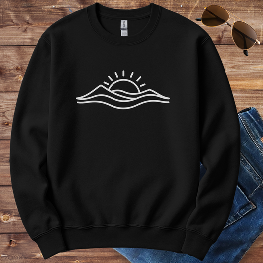 Minimalist Sunset Beach Crewneck