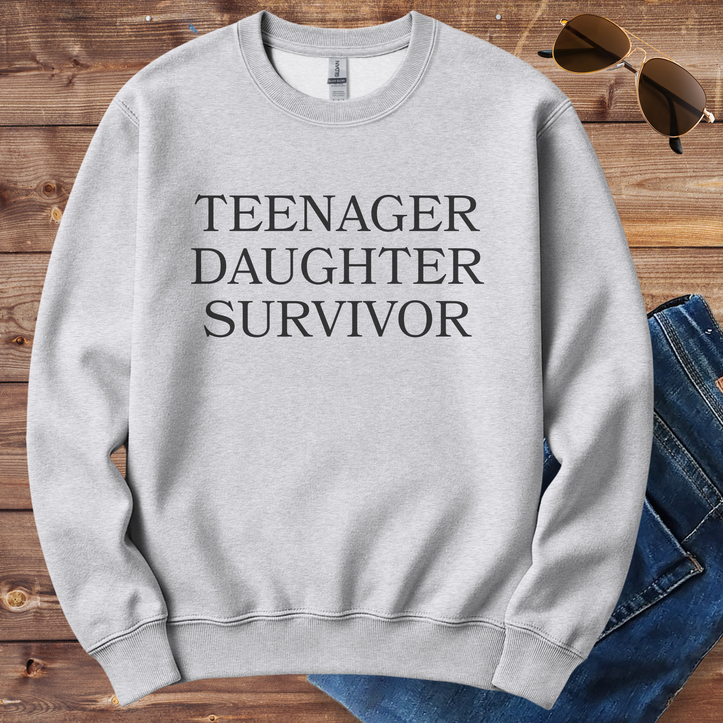 Teenage Daughter Survivor Crewneck
