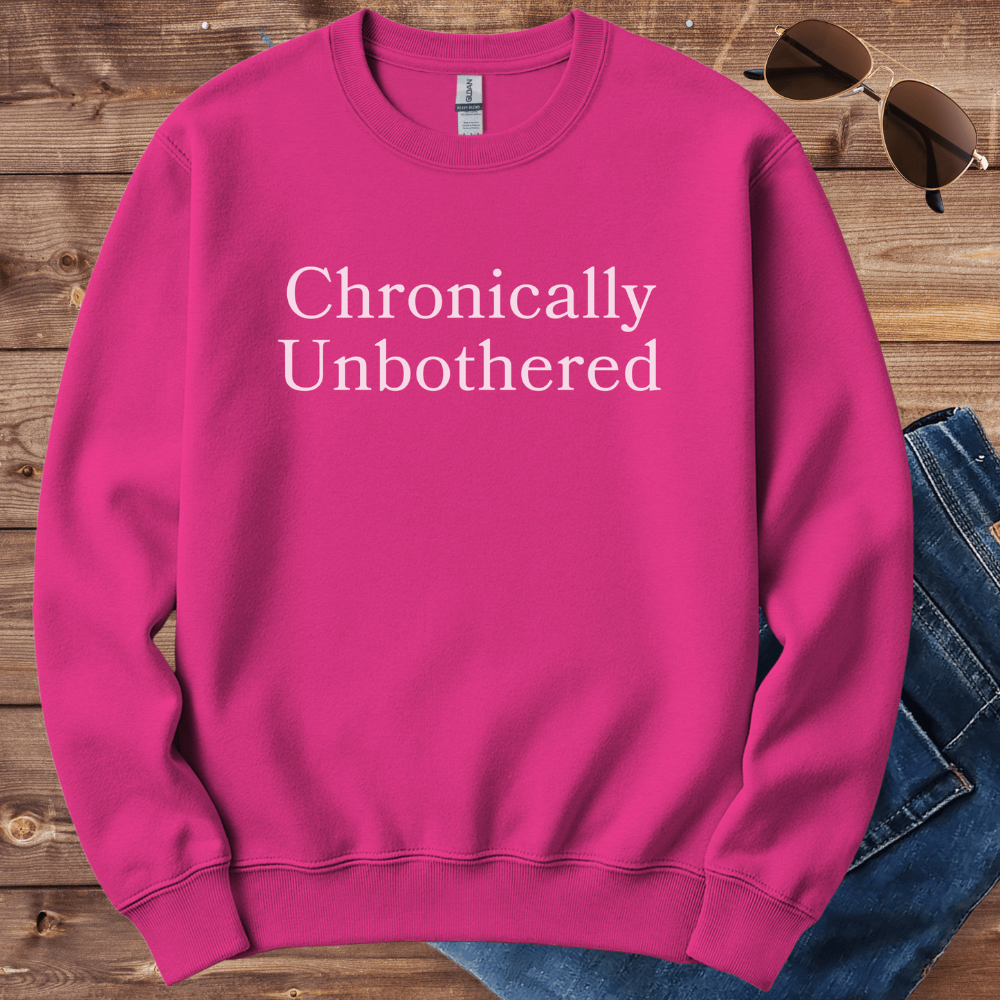Chronically Unbothered Crewneck