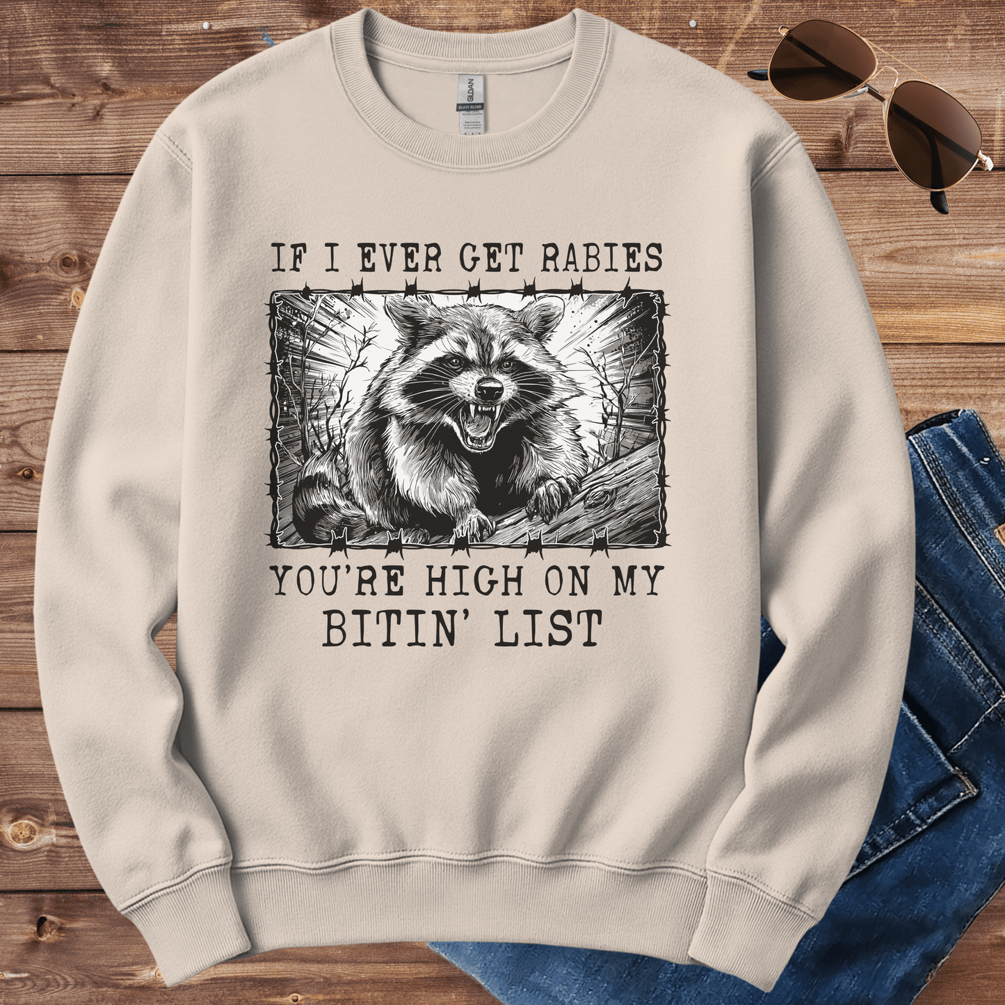 Rabid Raccoon Crewneck