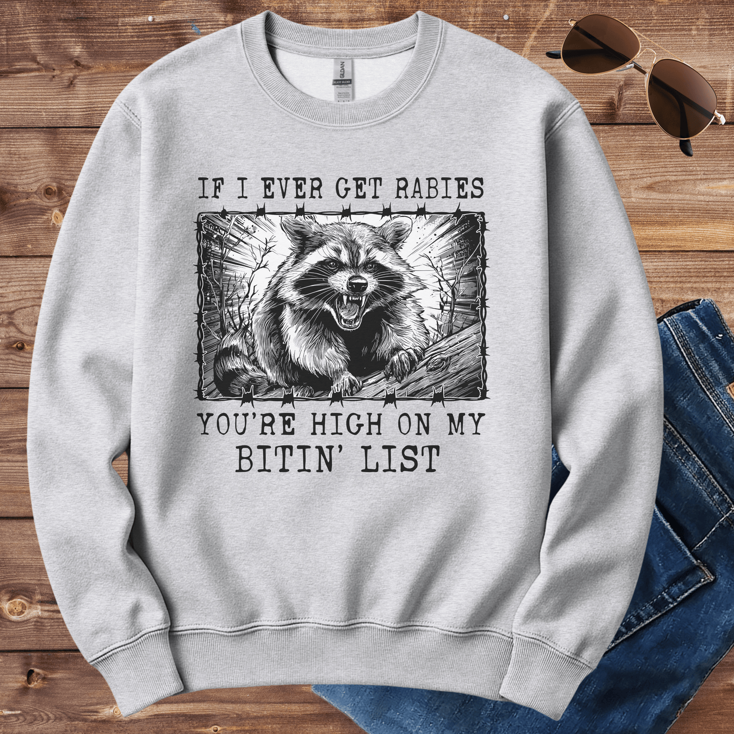 Rabid Raccoon Crewneck