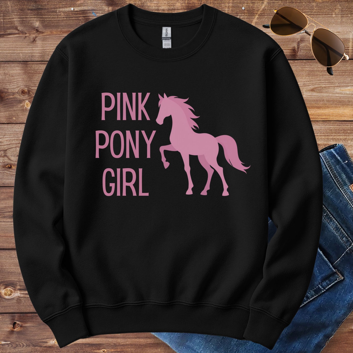 Pink Pony Girl Crewneck