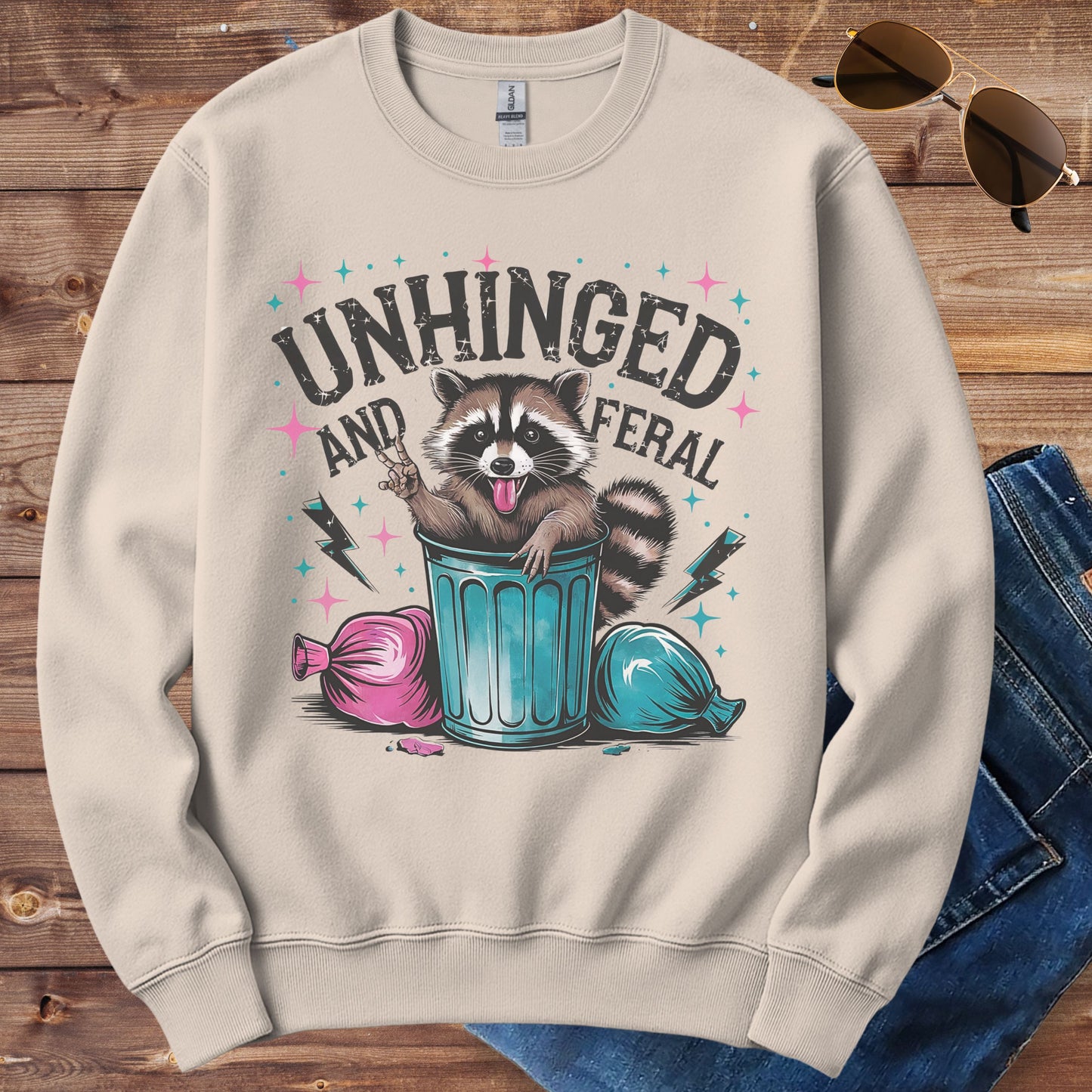 Unhinged And Feral Crewneck