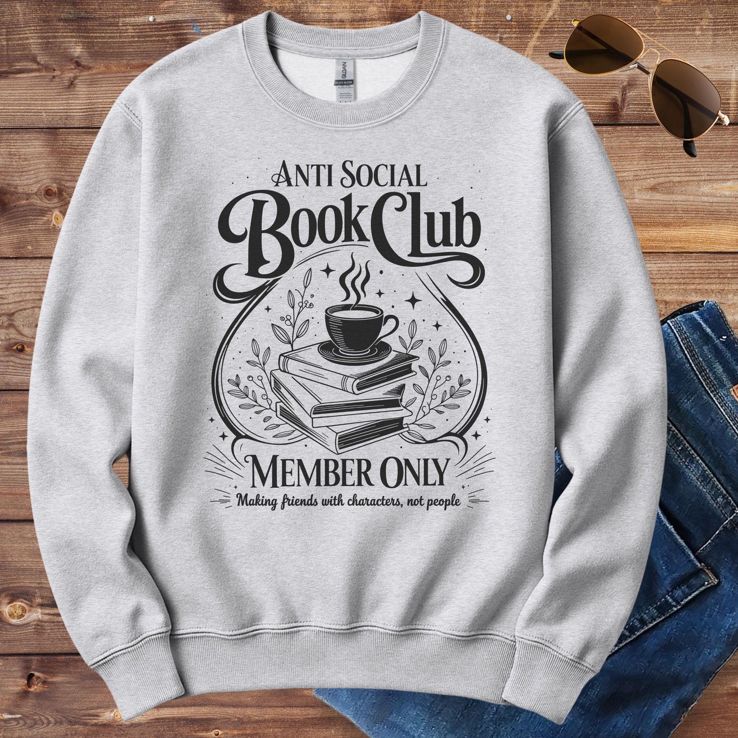 Anti Social Book Club Crewneck