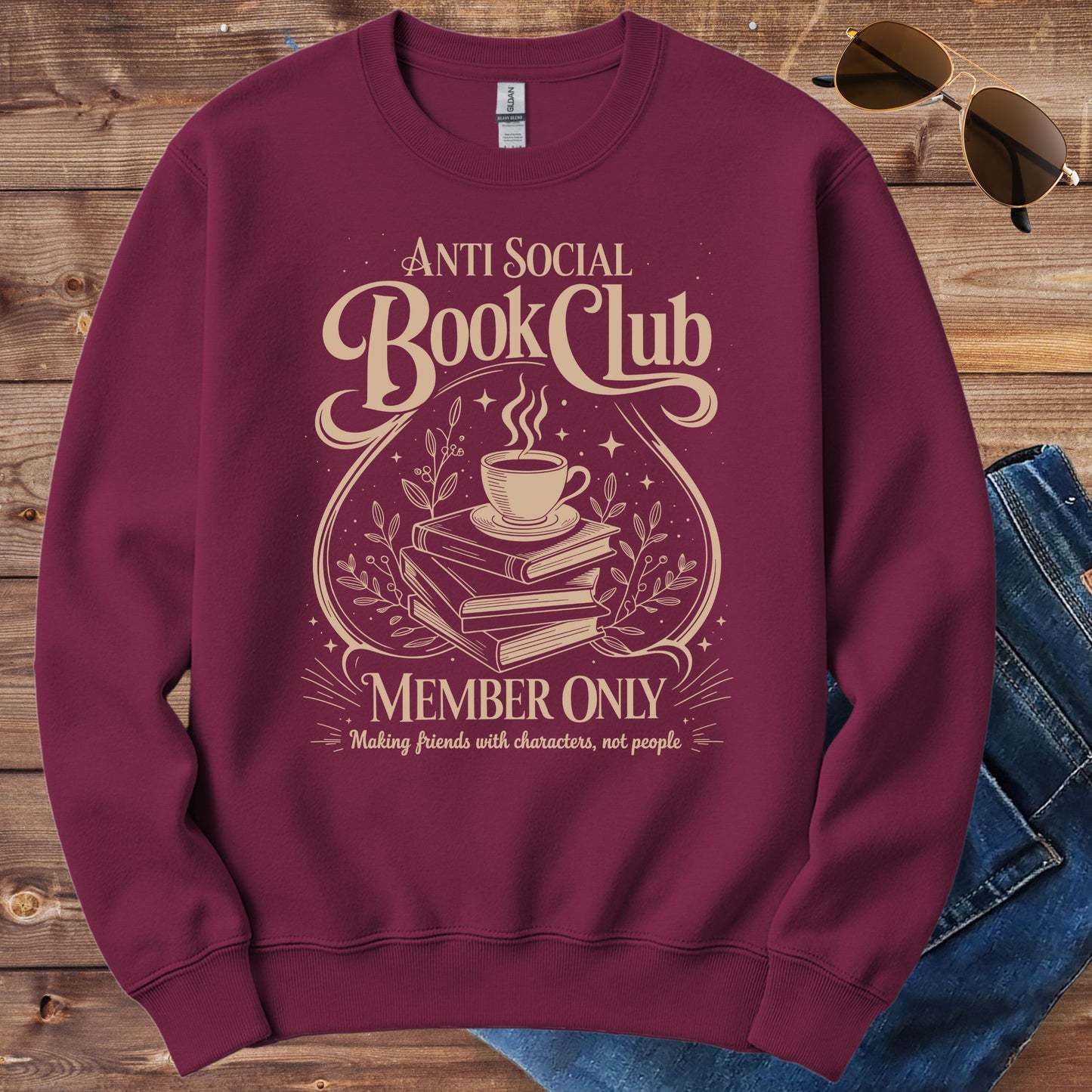 Anti Social Book Club Crewneck