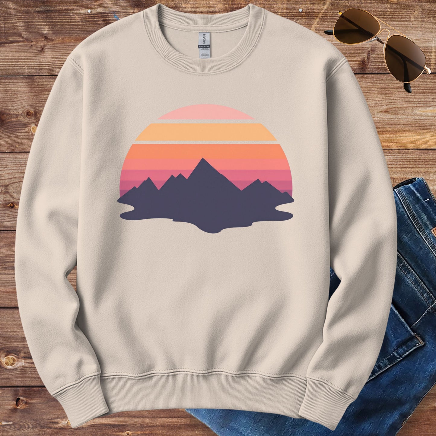 Mountain Sunset Crewneck