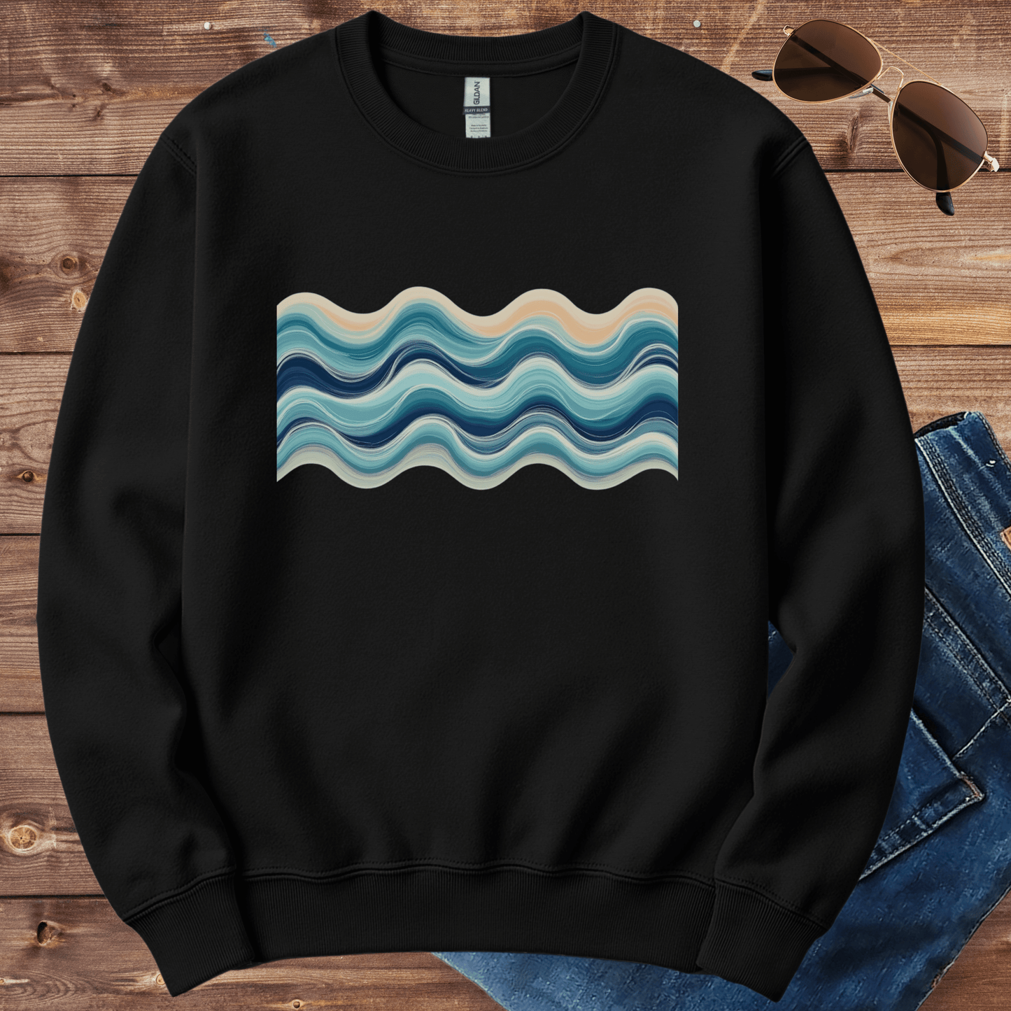Riptide Wave Crewneck