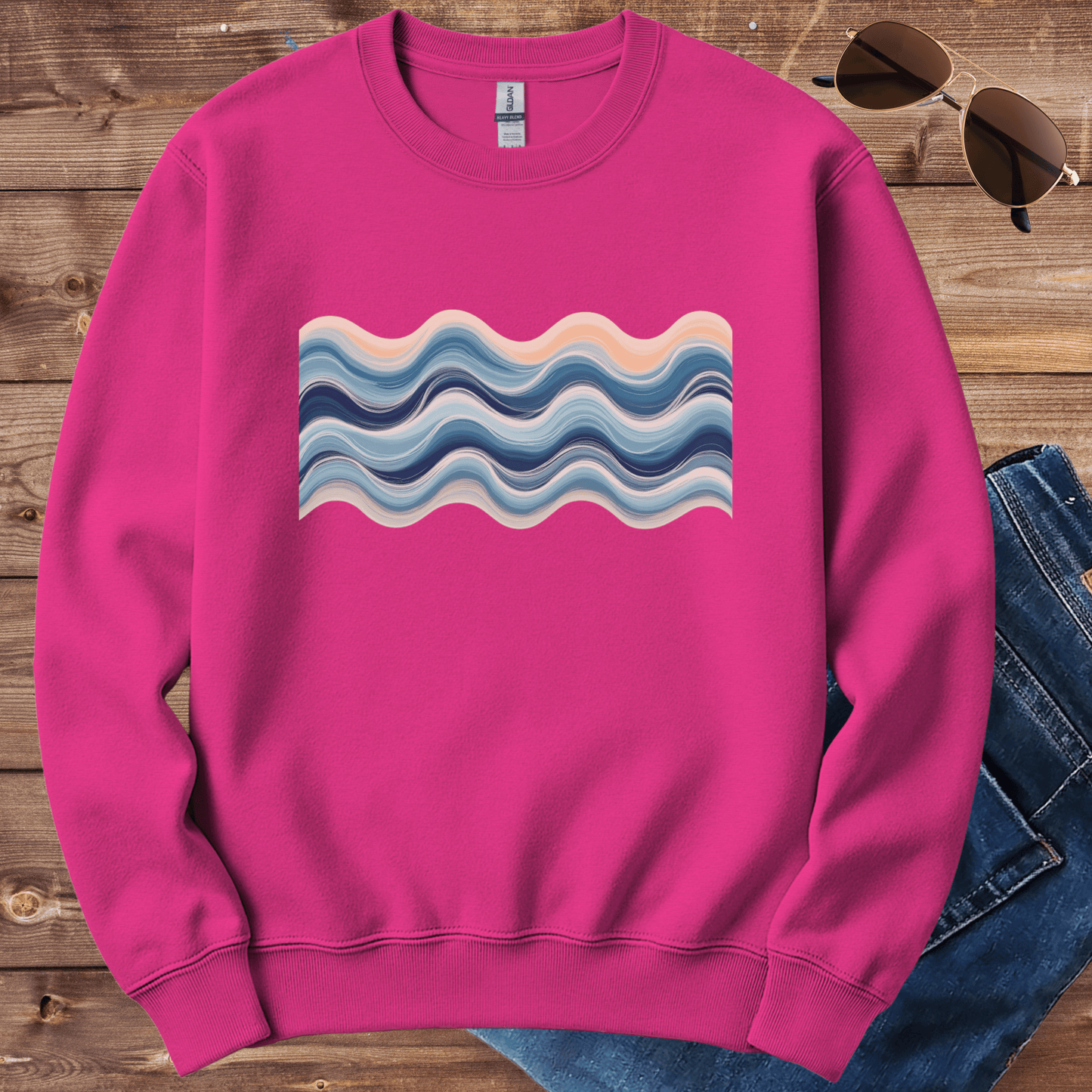 Riptide Wave Crewneck