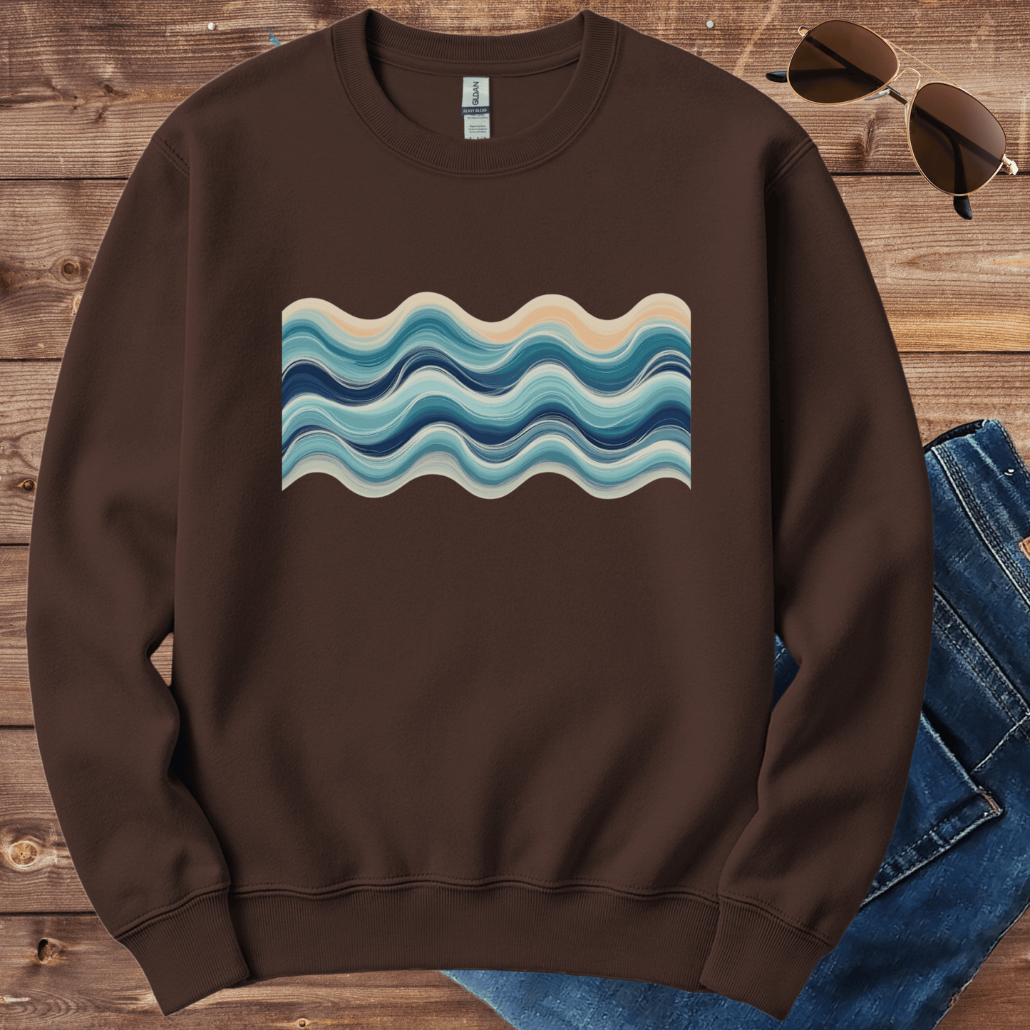 Riptide Wave Crewneck