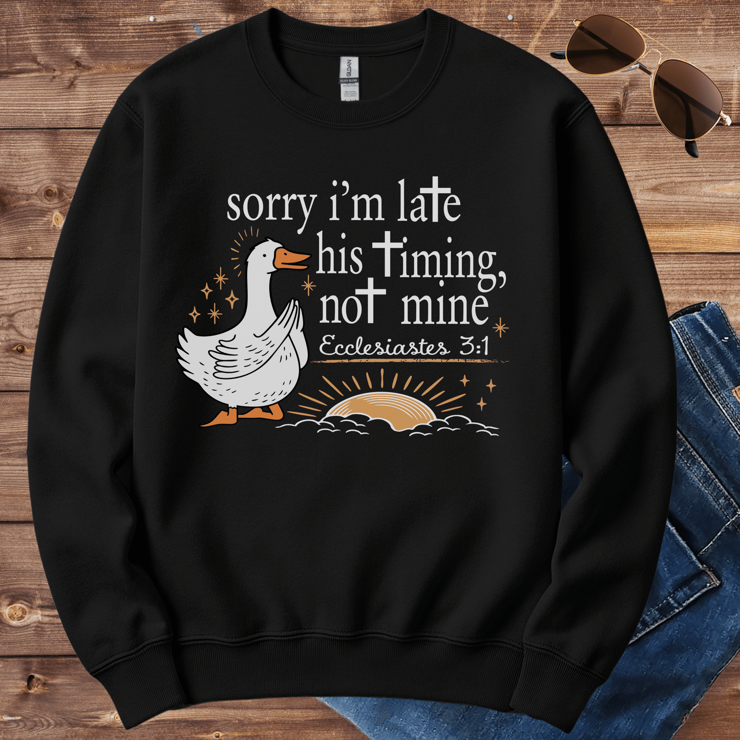 His Timing Not Mine Crewneck