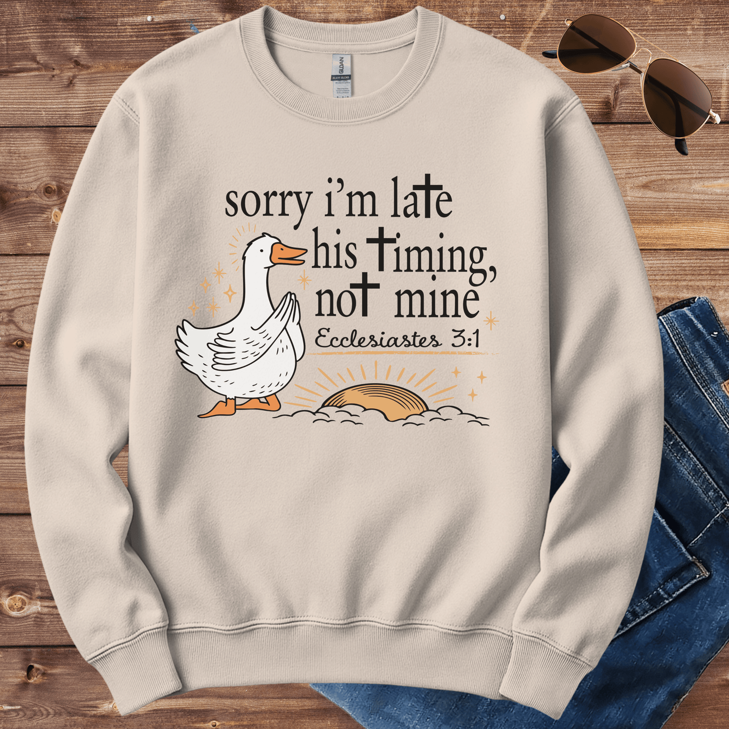 His Timing Not Mine Crewneck