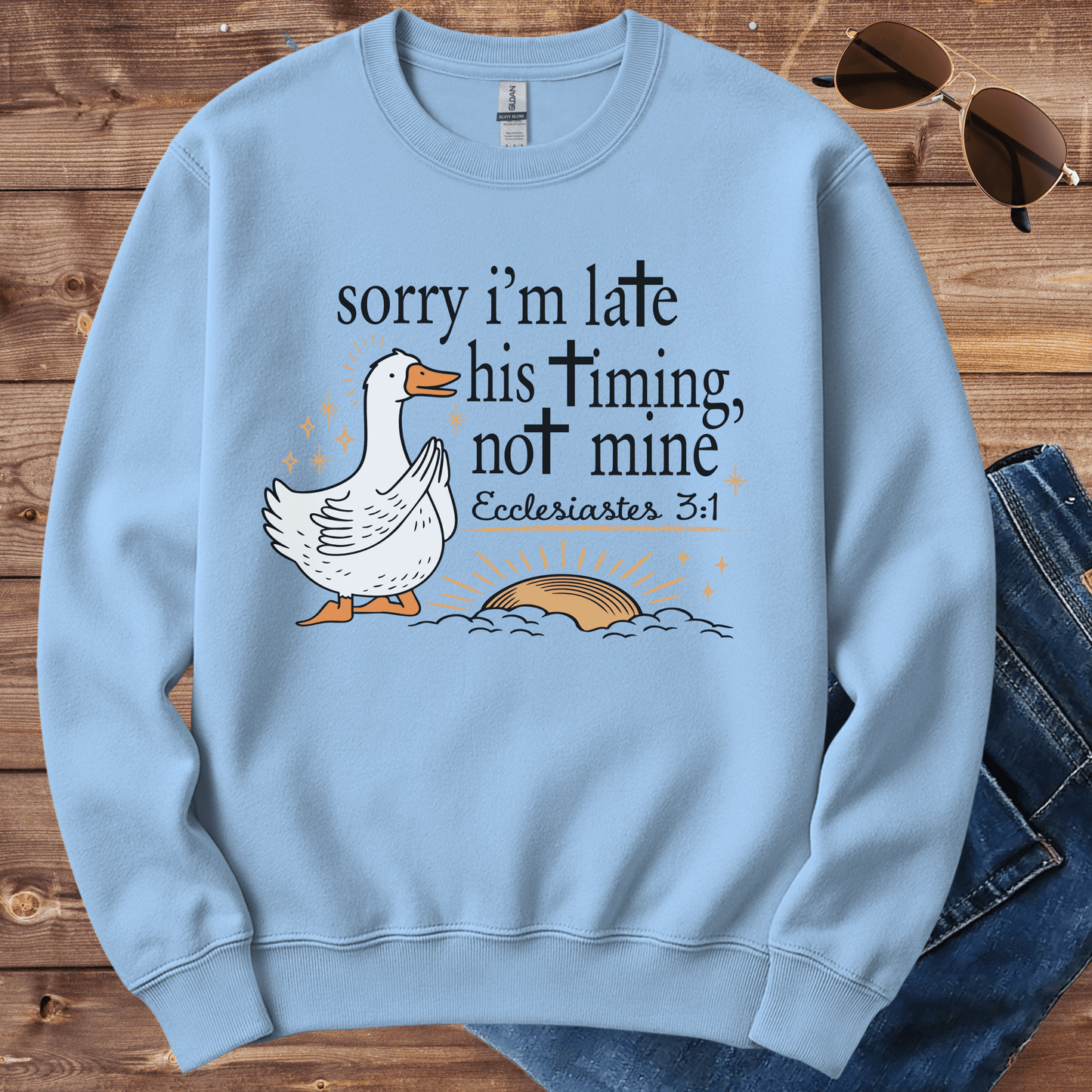 His Timing Not Mine Crewneck