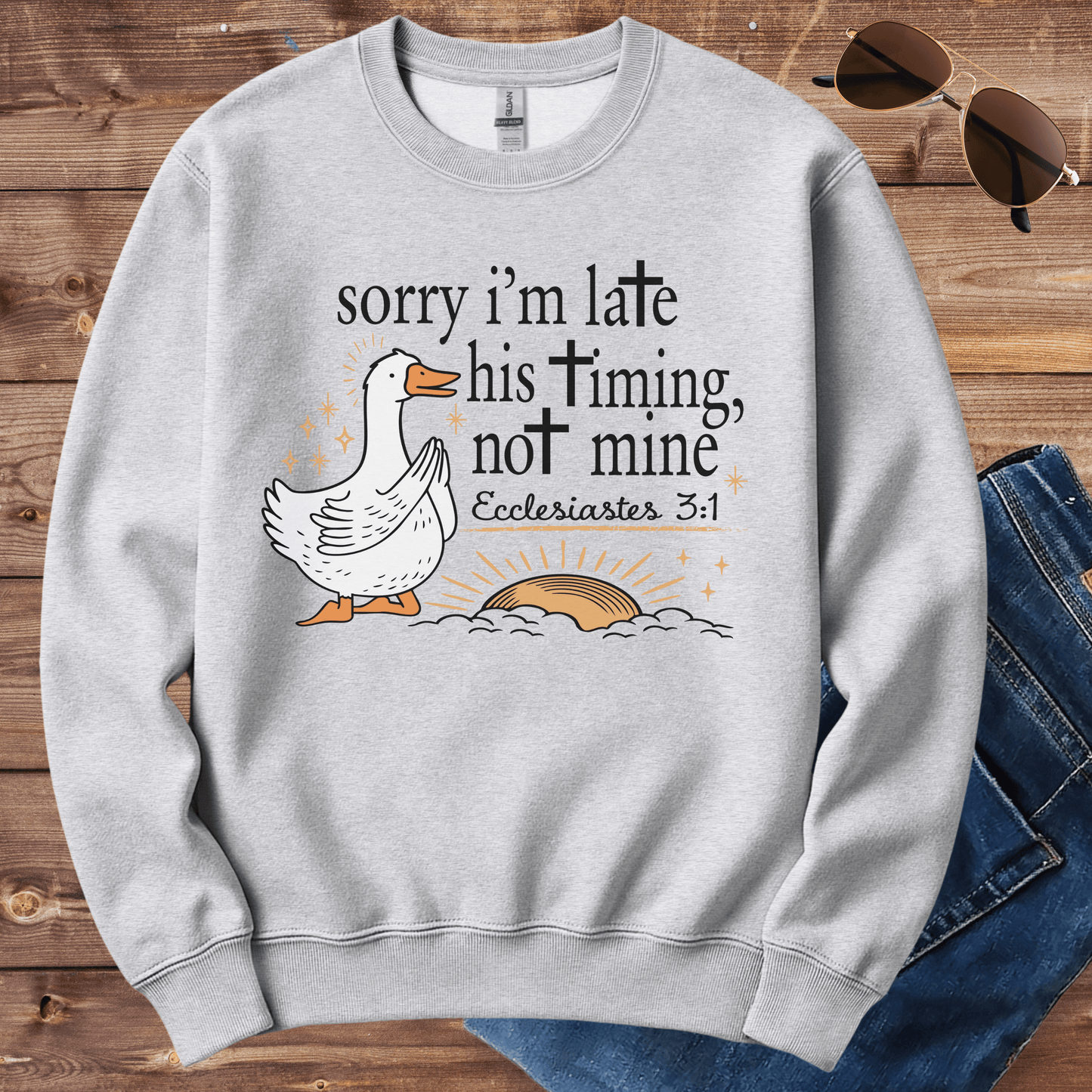 His Timing Not Mine Crewneck