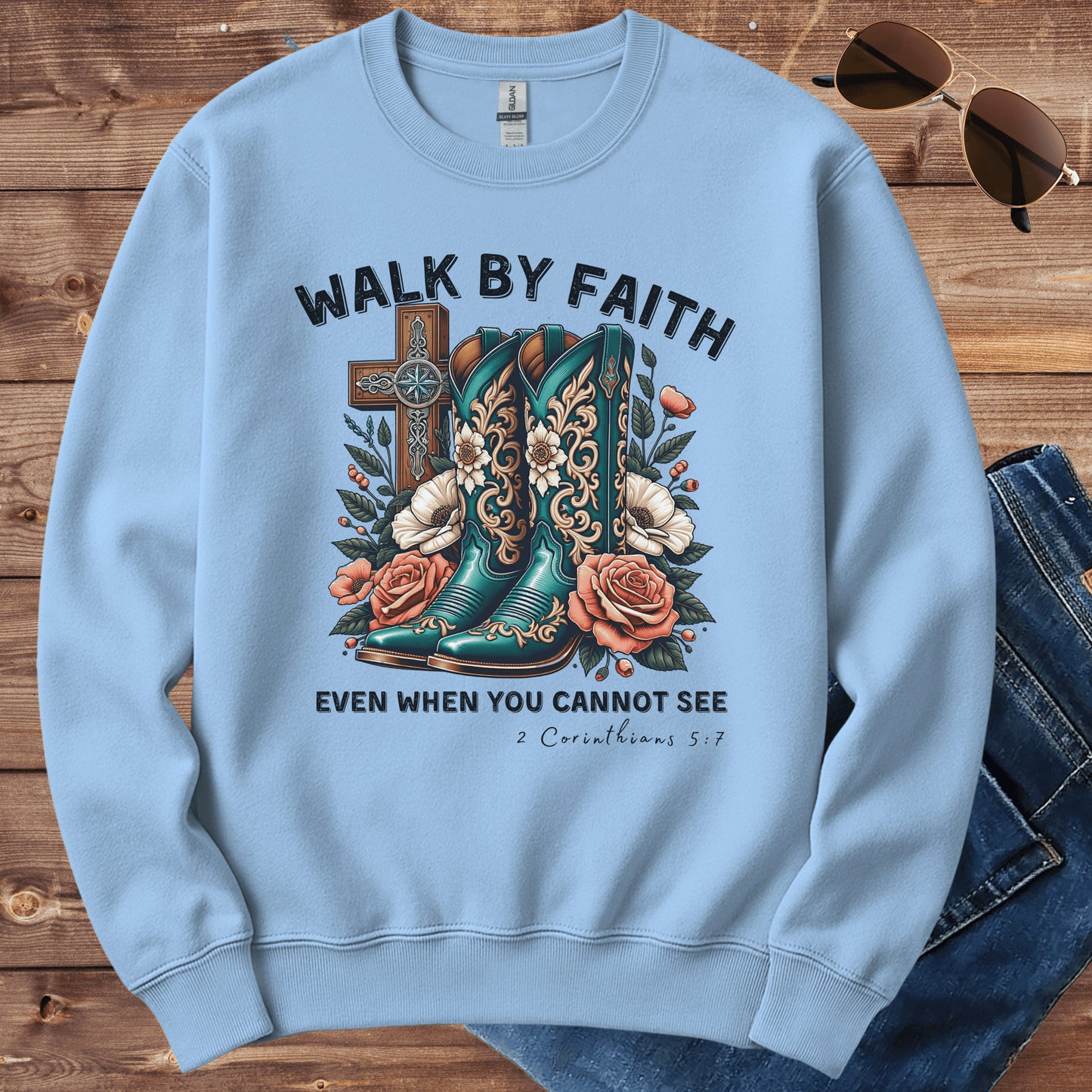 Walk By Faith Crewneck