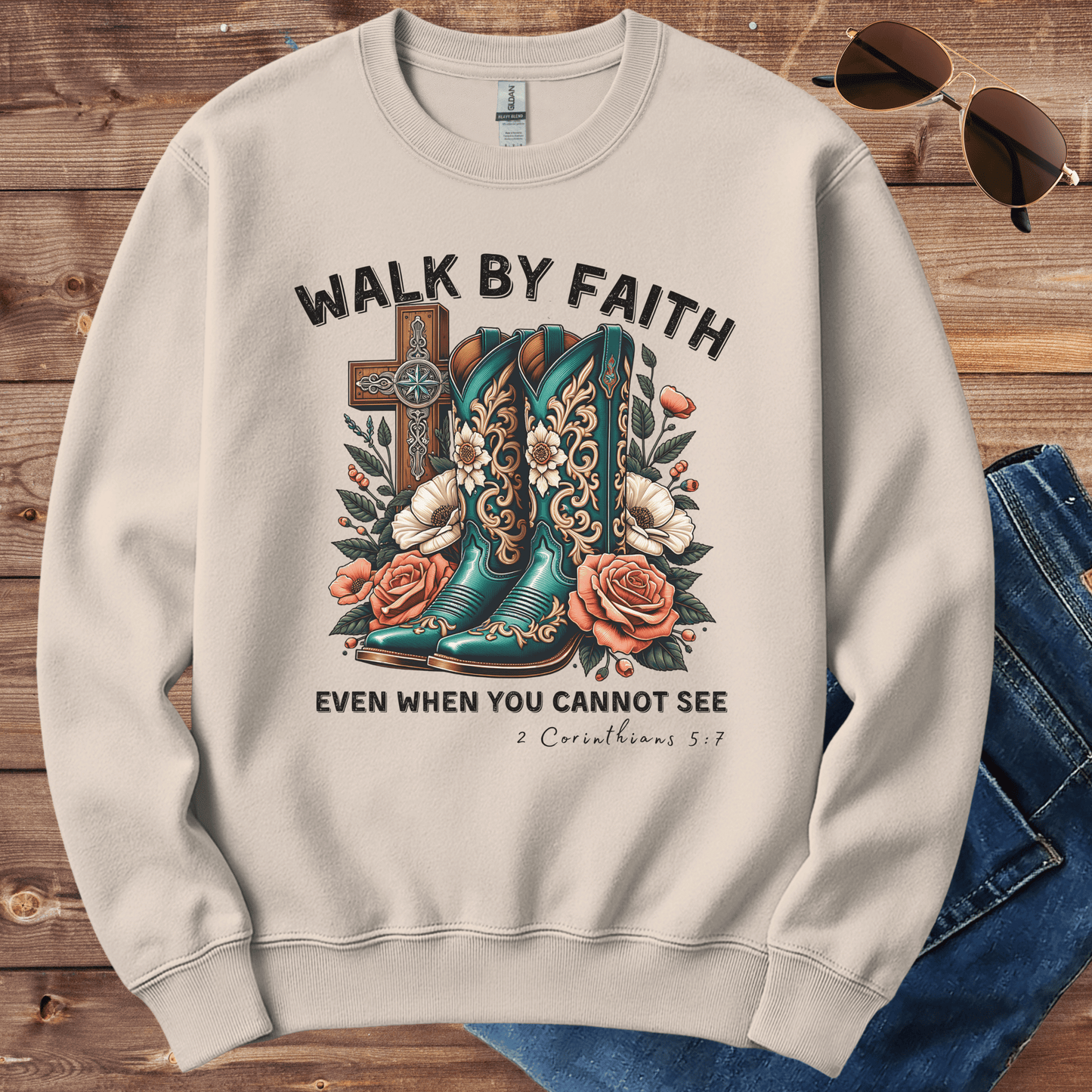 Walk By Faith Crewneck