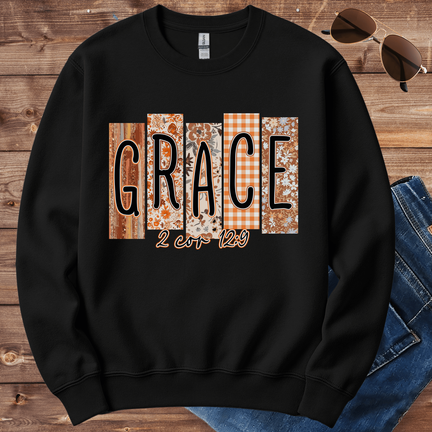 Grace 2 Cor 12:9 Crewneck