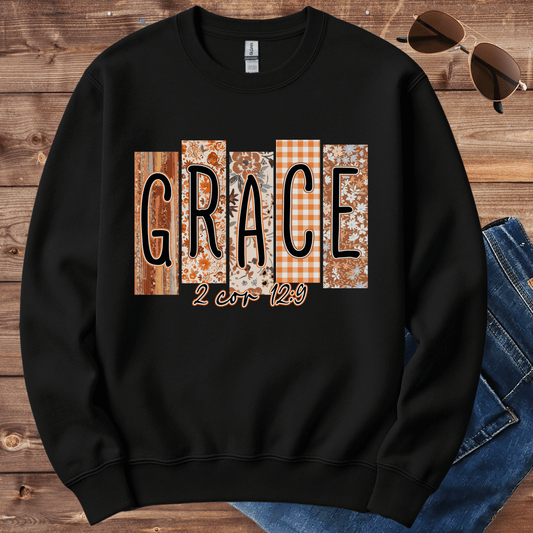 Grace 2 Cor 12:9 Crewneck