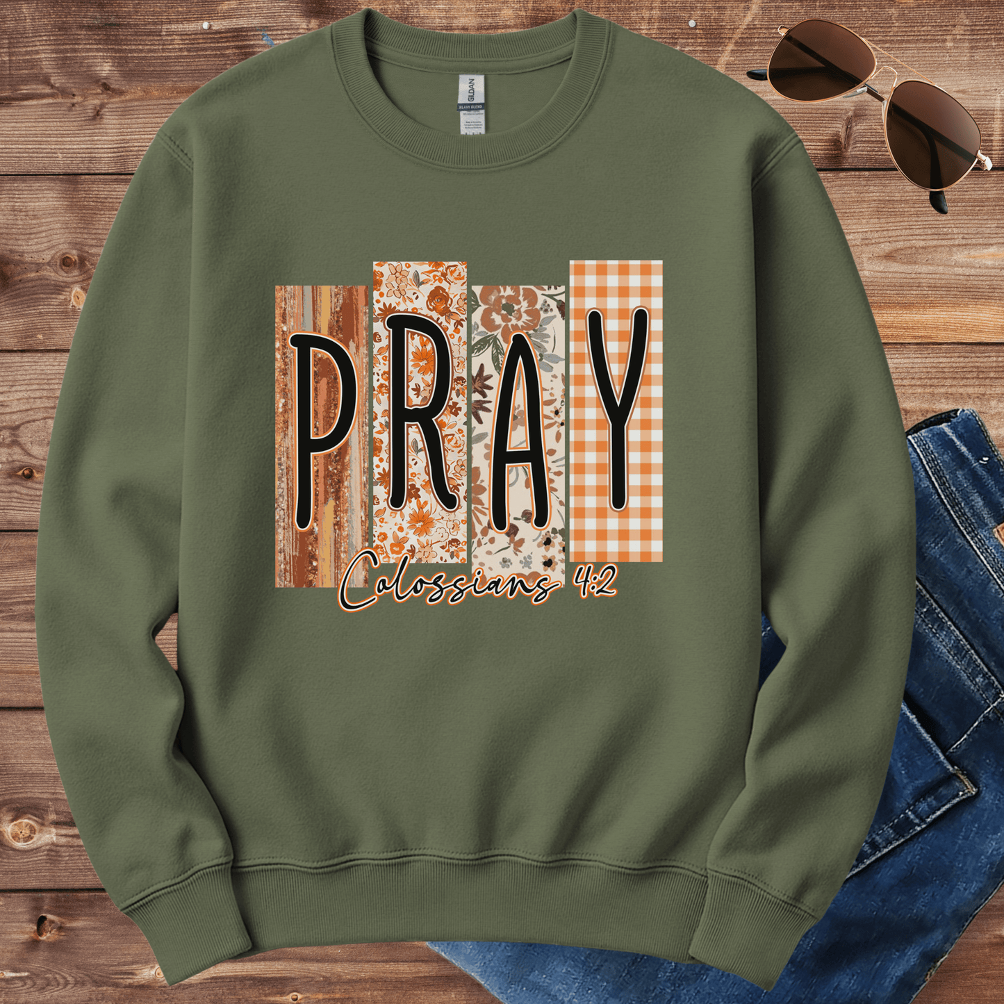 Pray Colossians 4:2 Crewneck
