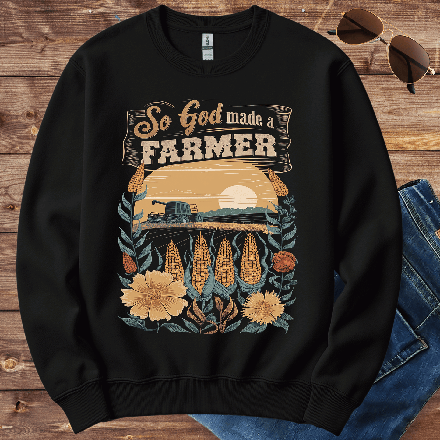 So God Made A Farmer Crewneck