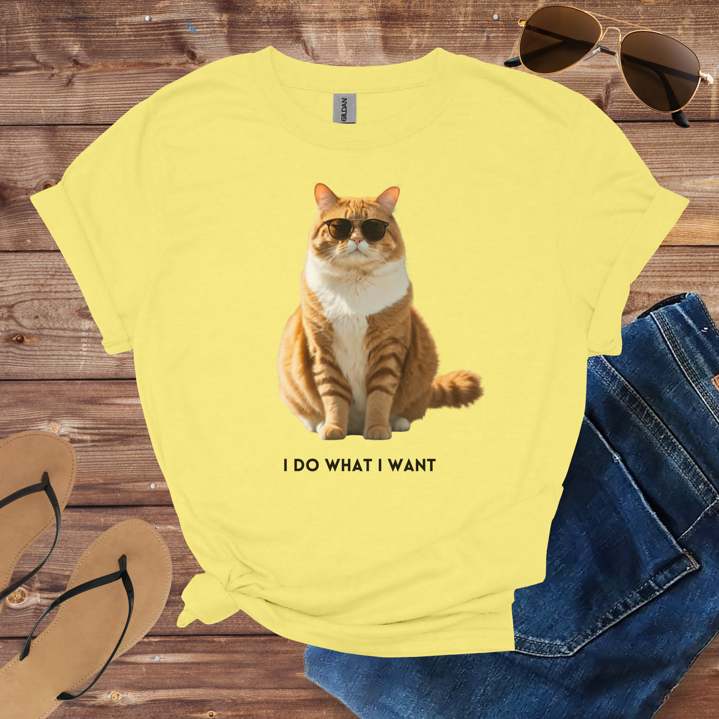 Sunglasses Cat Shirt