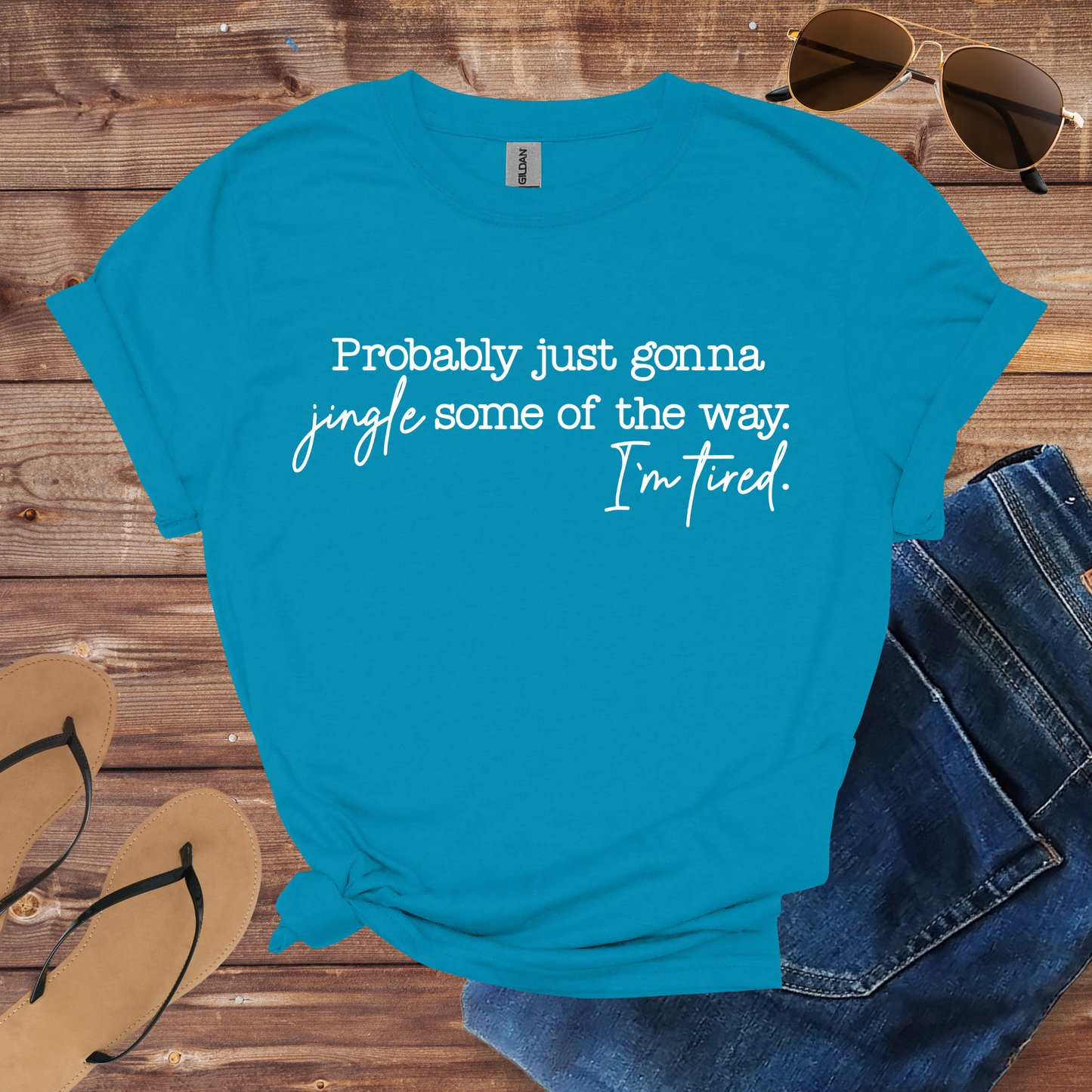 Tired Christmas Quote Shirt