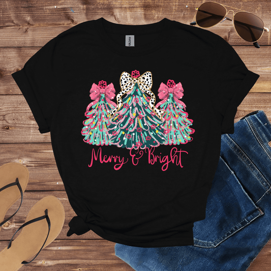 Merry And Bright Christmas Shirt