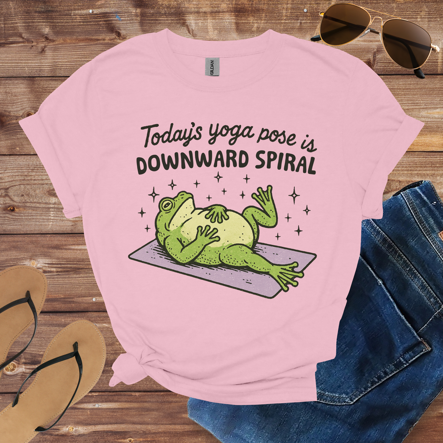 Yoga Pose Frog Shirt