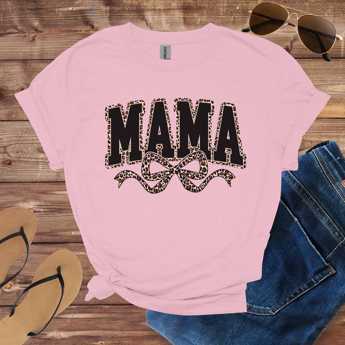 Leopard Print Mama Shirt
