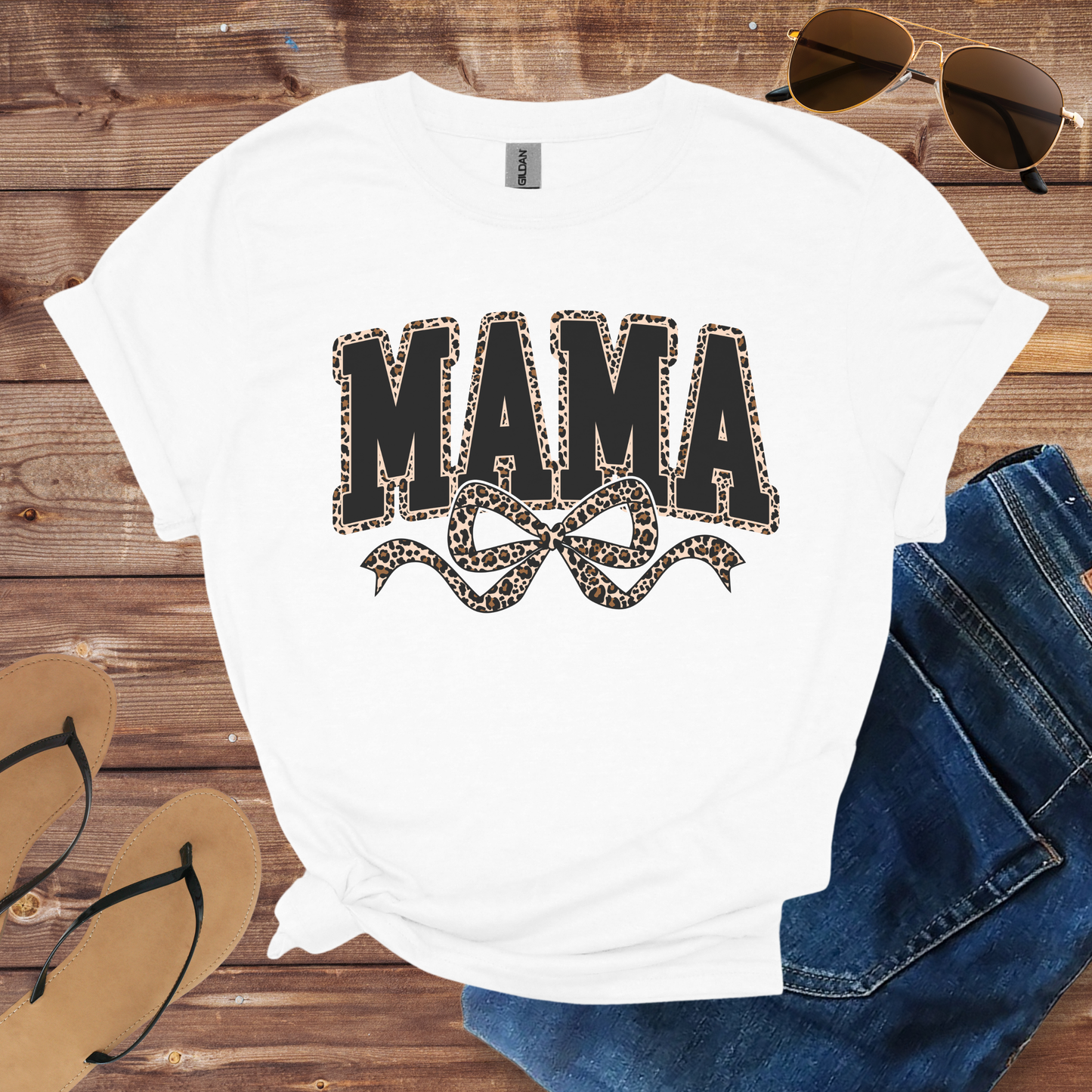 Leopard Print Mama Shirt