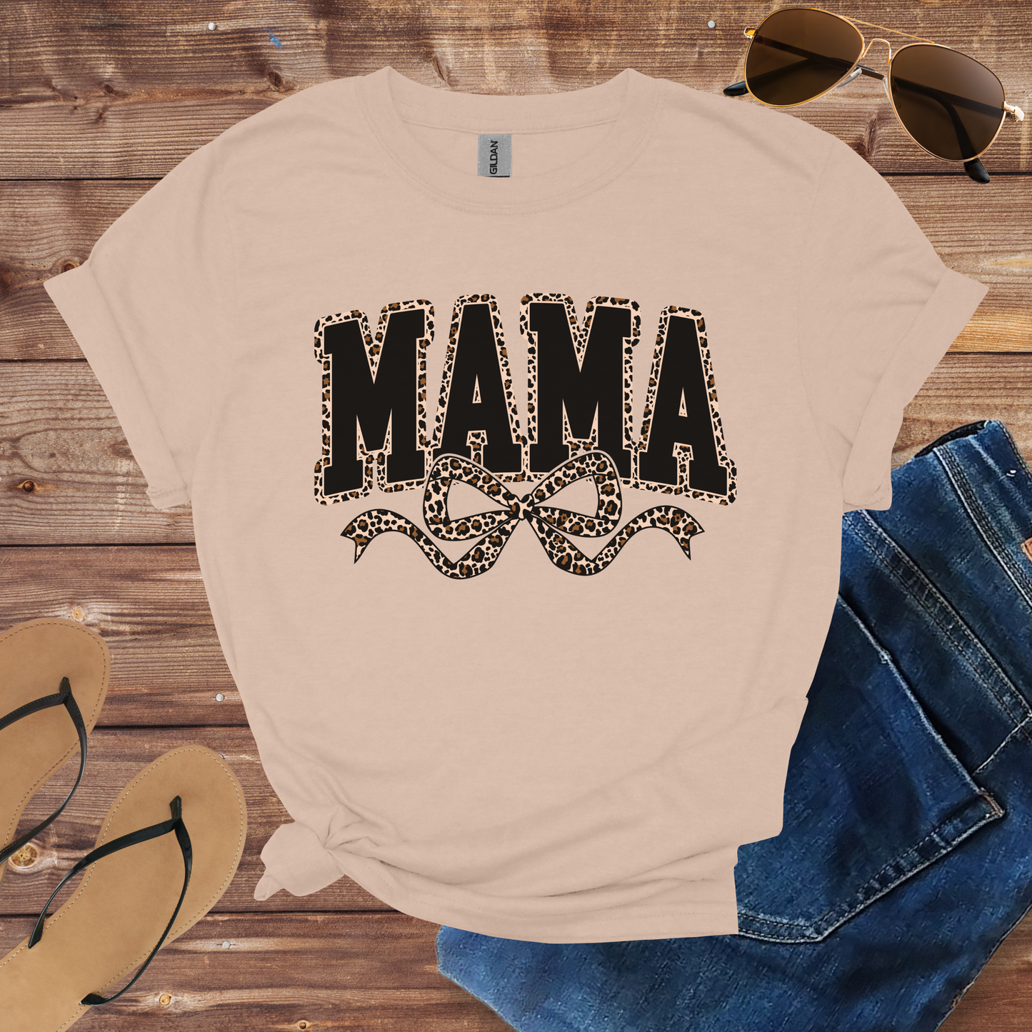 Leopard Print Mama Shirt